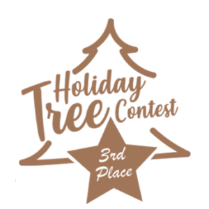 Holiday Tree Contest third place logo