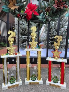 holiday tree contest 2023 trophies 